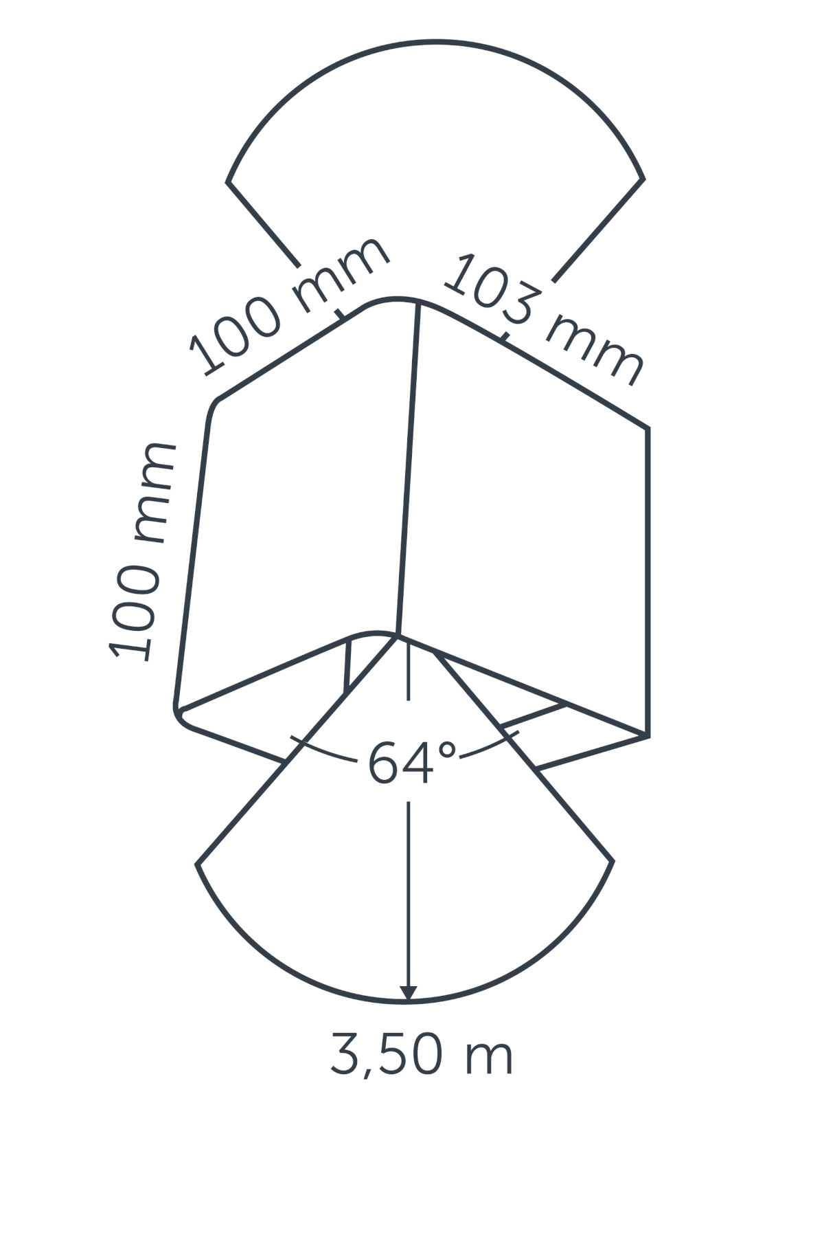 ACE UP-DOWN 100-230V FLAT GREY